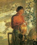 Anna Ancher to smapiger far undervisning i syning USA oil painting artist